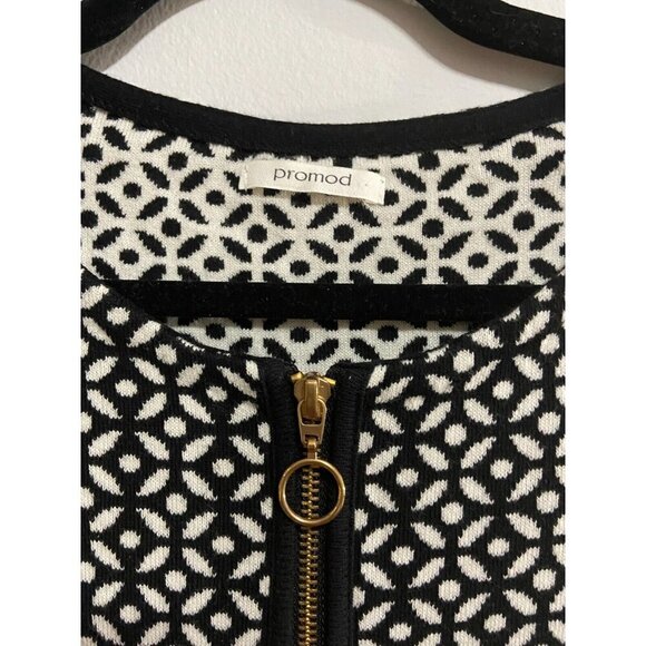 Promod Women's Sleeveless White and Black Cotton Dress Size M - Picture 8 of 11